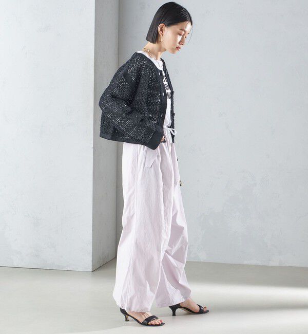 SHIPS for women「〈手洗い可能〉透かし編み 2WAY ニット ジャケット」|カーディガン|