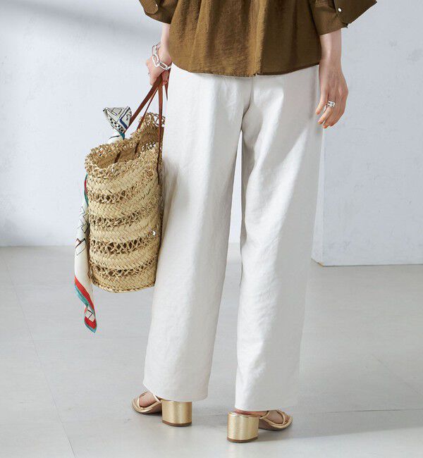 SHIPS for women「〈手洗い可能〉ツイル ドロスト パンツ」|その他|