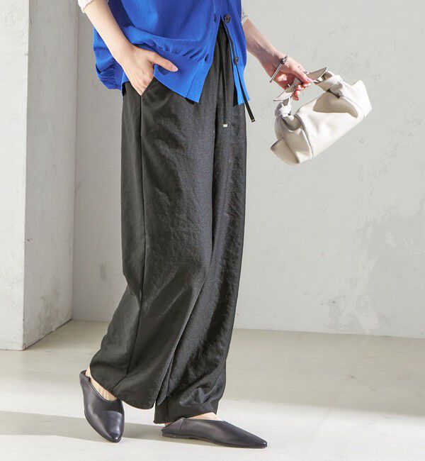 SHIPS for women「〈手洗い可能〉ツイル ドロスト パンツ」|その他|