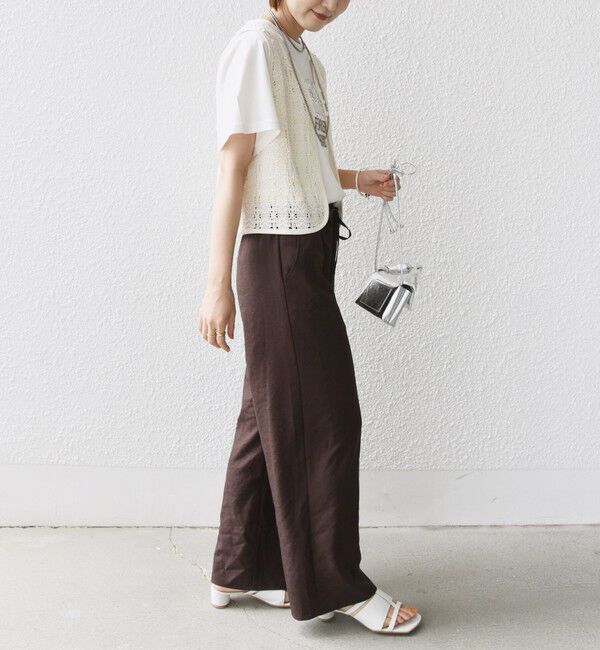SHIPS for women「〈手洗い可能〉ツイル ドロスト パンツ」|その他|