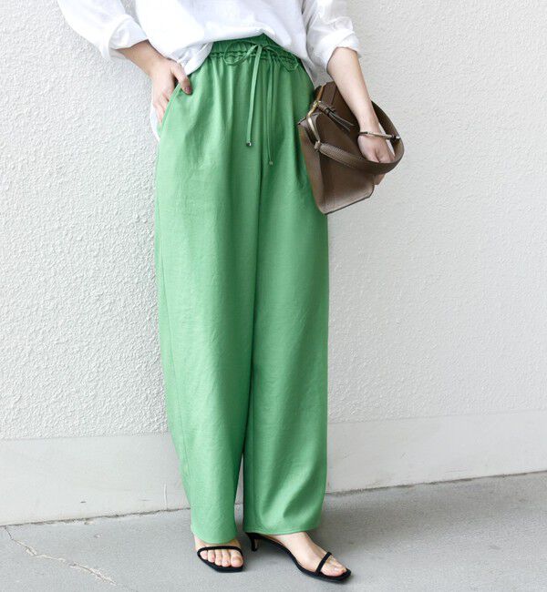 SHIPS for women「〈手洗い可能〉ツイル ドロスト パンツ」|その他|