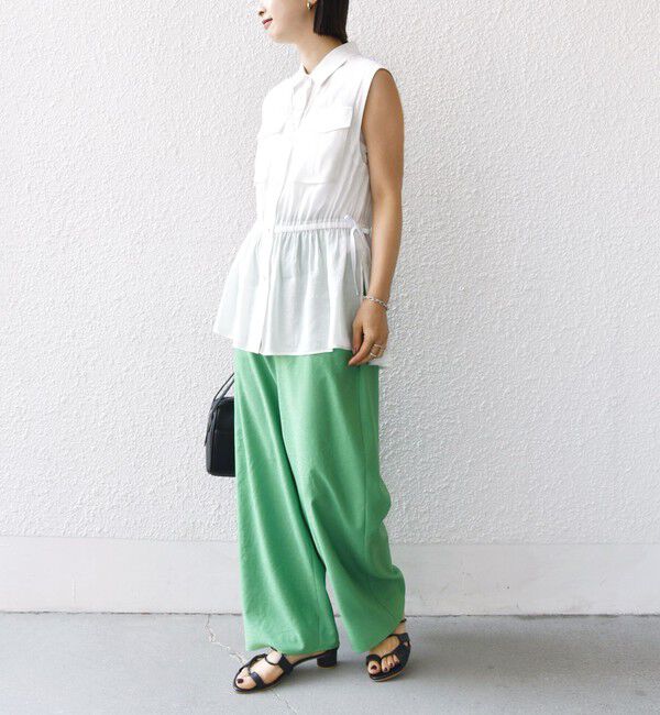 SHIPS for women「〈手洗い可能〉ツイル ドロスト パンツ」|その他|