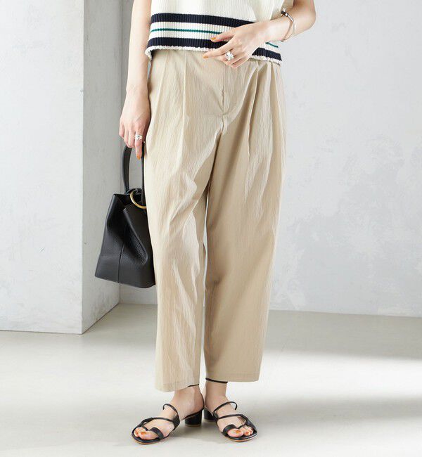 SHIPS for women「〈手洗い可能〉コットン ナイロン タック パンツ」|その他|