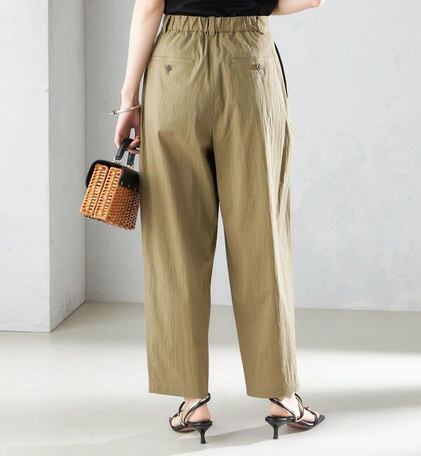 SHIPS for women「〈手洗い可能〉コットン ナイロン タック パンツ」|その他|