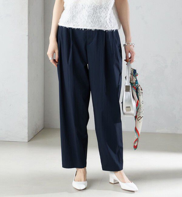 SHIPS for women「〈手洗い可能〉コットン ナイロン タック パンツ」|その他|