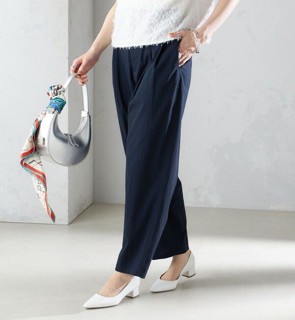 SHIPS for women「〈手洗い可能〉コットン ナイロン タック パンツ」|その他|