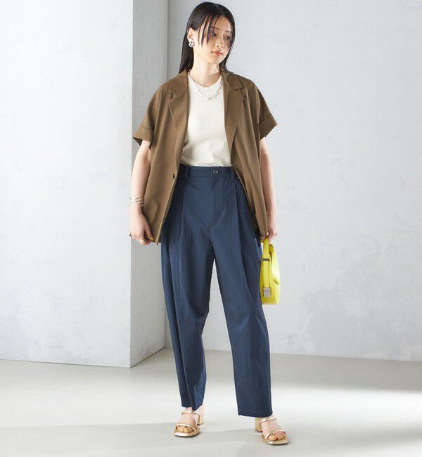 SHIPS for women「〈手洗い可能〉コットン ナイロン タック パンツ」|その他|