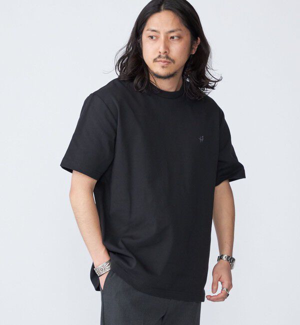 SHIPS「【WEB限定】SHIPS:〈接触冷感・吸水速乾等〉STORATECH(TM）ワンポイントロゴ スムース Tシャツ」|Tシャツ・カットソー|