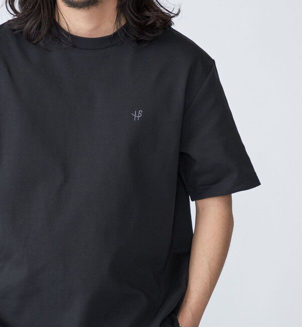 SHIPS「【WEB限定】SHIPS:〈接触冷感・吸水速乾等〉STORATECH(TM）ワンポイントロゴ スムース Tシャツ」|Tシャツ・カットソー|