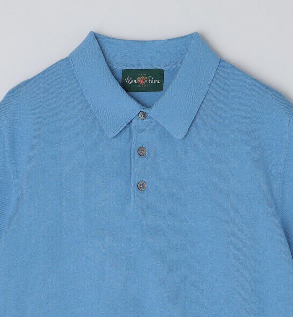 SHIPS「ALANPAINE: 14ゲージ コットン ニット ポロシャツ」|ポロシャツ|