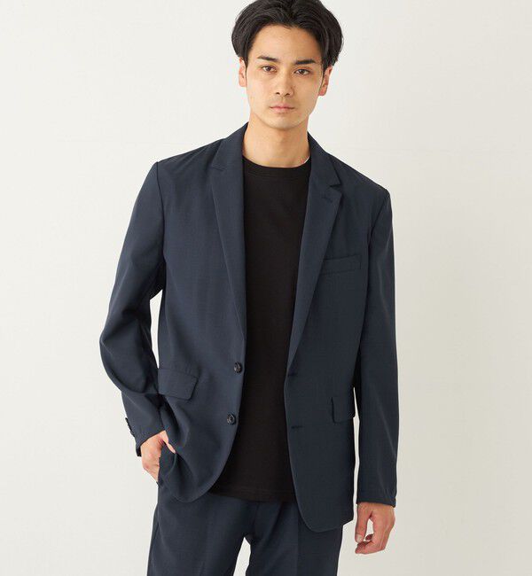 SHIPS Colors 「SHIPS Colors:〈洗濯機可能〉ポリトロ  サマー ジャケット(セットアップ 対応可能)◇」|テーラードジャケット|ネイビー