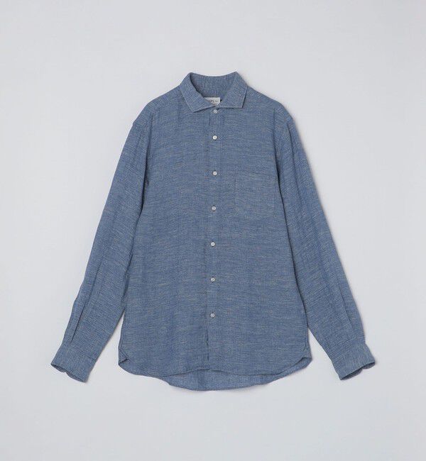 SHIPS Colors 「SHIPS Colors:〈洗濯機可能〉リネン セミワイドカラー シャツ」|シャツ・ブラウス|