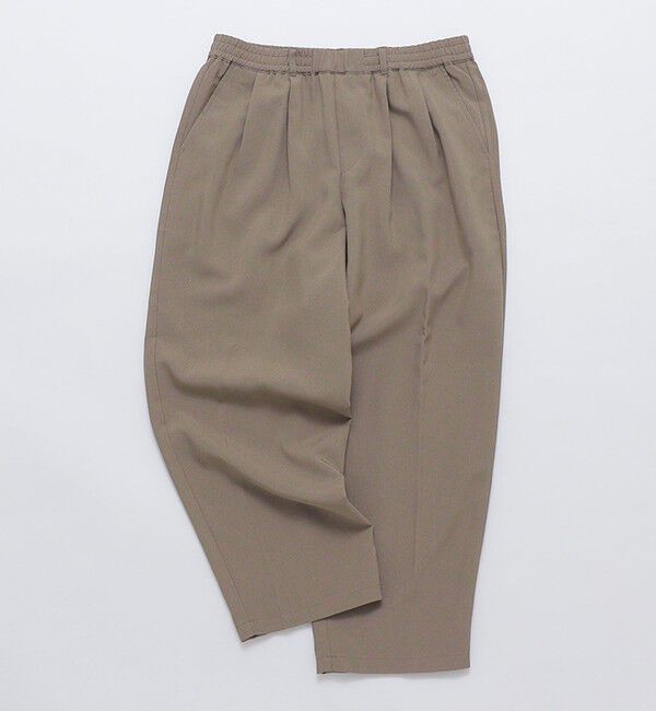 SHIPS Colors 「SHIPS Colors:ポリトロ ワイド テーパード イージーパンツ(セットアップ対応可能)」|その他|ブラウン