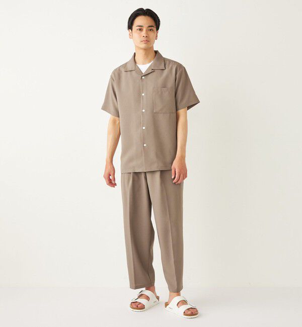 SHIPS Colors 「SHIPS Colors:ポリトロ ワイド テーパード イージーパンツ(セットアップ対応可能)」|その他|