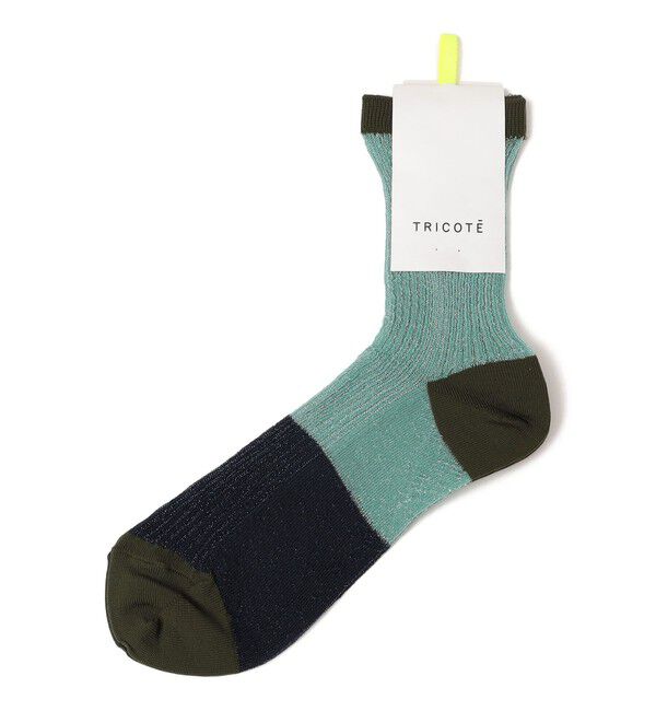 SHIPS for women「TRICOTE:シアー リブ ソックス」|その他|ブルー