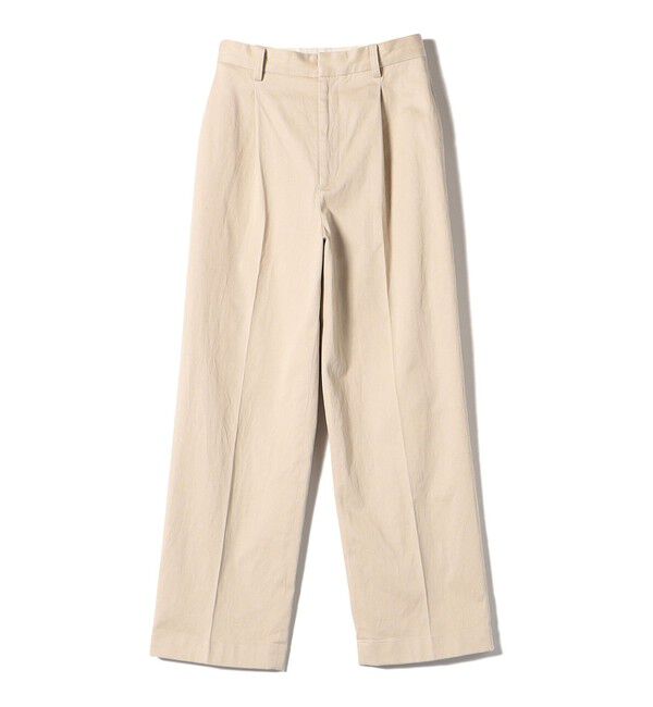 SHIPS for women「〈手洗い可能〉ストレッチ チノ タック パンツ」|チノ|