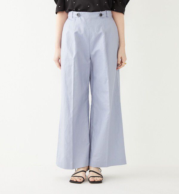 SHIPS Colors 「SHIPS Colors:〈手洗い可能〉コットンリネン ボタン ワイド パンツ」|その他|