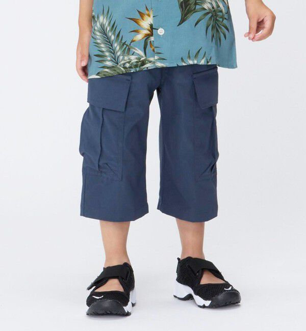 SHIPS Colors 「SHIPS Colors:〈洗濯機可能〉7分丈 カーゴ パンツ(80~130cm)」|カーゴ|ブルー