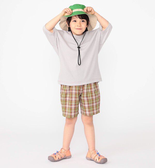 SHIPS KIDS「SHIPS KIDS:100～130cm / コットン チェック ショート パンツ」|その他|