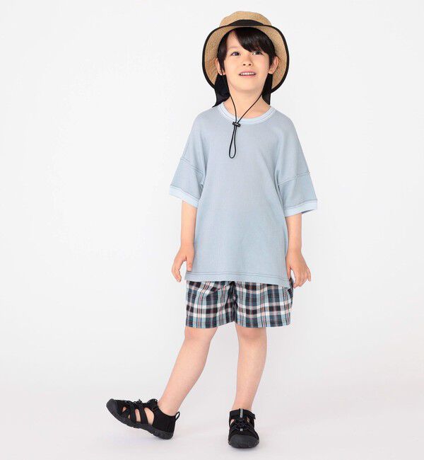 SHIPS KIDS「SHIPS KIDS:100～130cm / コットン チェック ショート パンツ」|その他|