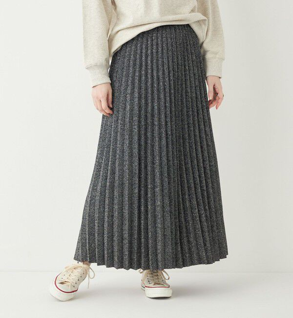 SHIPS Colors 「SHIPS Colors:〈手洗い可能〉グリッター ラメ プリーツ スカート」|スカート|