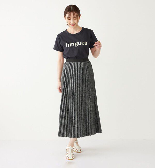 SHIPS Colors 「SHIPS Colors:〈手洗い可能〉グリッター ラメ プリーツ スカート」|スカート|