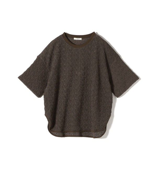 SHIPS for women「〈手洗い可能〉ランダム ブルーゼ ショート スリーブ プルオーバー」|Tシャツ・カットソー|