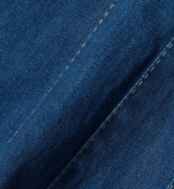 quaranciel「quaranciel:〈洗濯機可能〉デニム ボリュームスリーブ ウエストシェイプ シャツ」|シャツ・ブラウス|