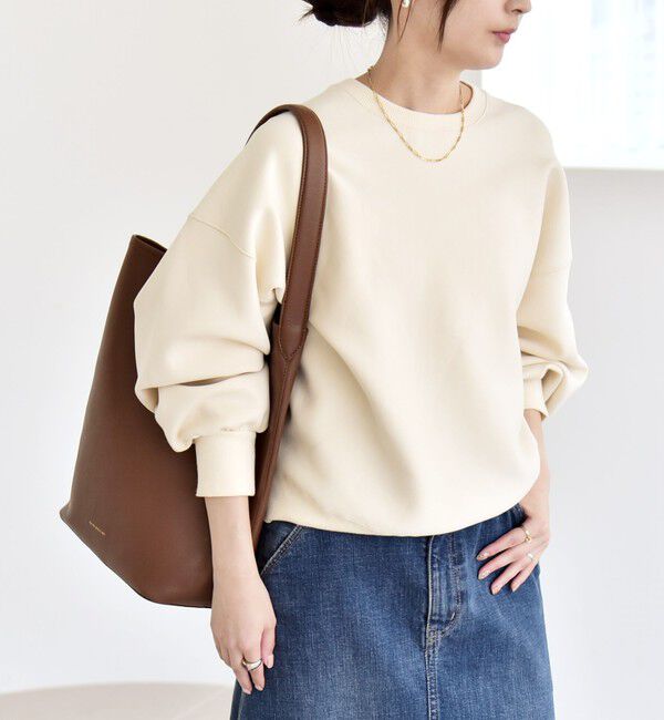 quaranciel「《一部追加予約》quaranciel:〈洗濯機可能〉ポンチ ベーシック コンパクト スウェット」|スウェット・ジャージ|