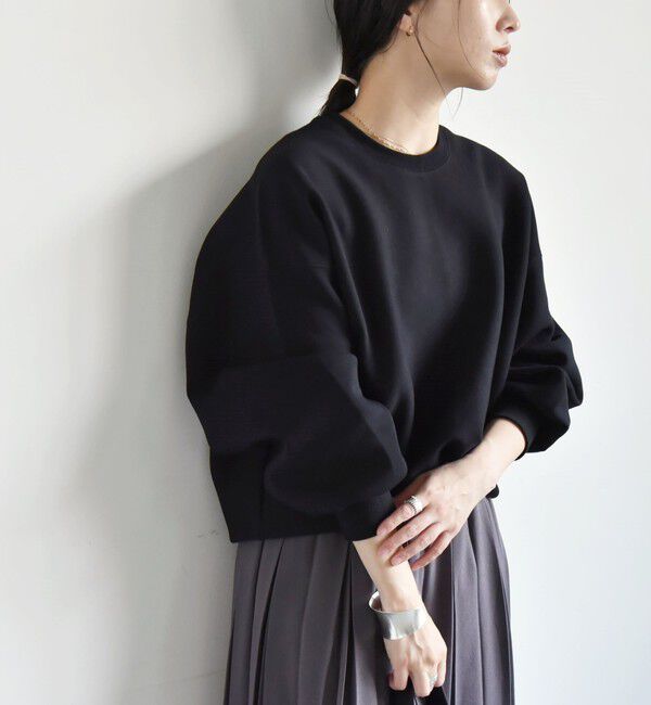 quaranciel「《一部追加予約》quaranciel:〈洗濯機可能〉ポンチ ベーシック コンパクト スウェット」|スウェット・ジャージ|