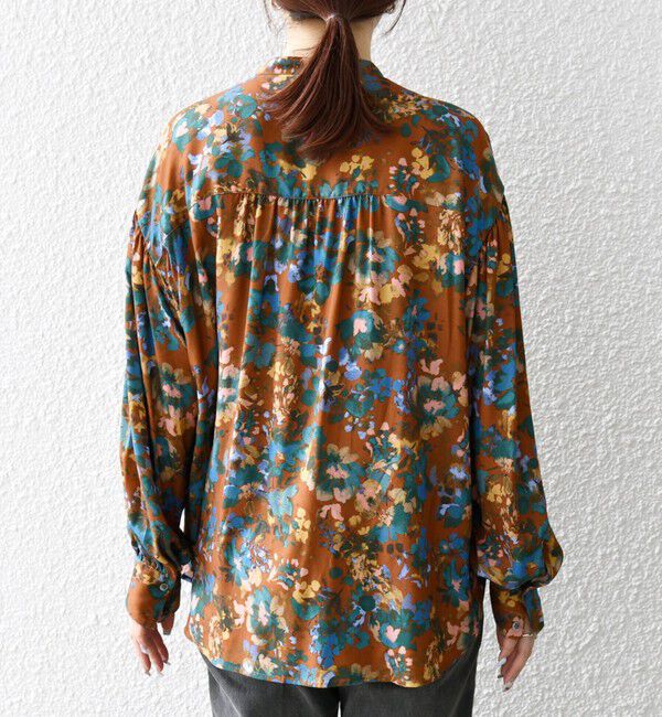 SHIPS any「SHIPS any: 〈手洗い可能〉TROUILLET フラワー プリント シャツ ブラウス」|シャツ・ブラウス|