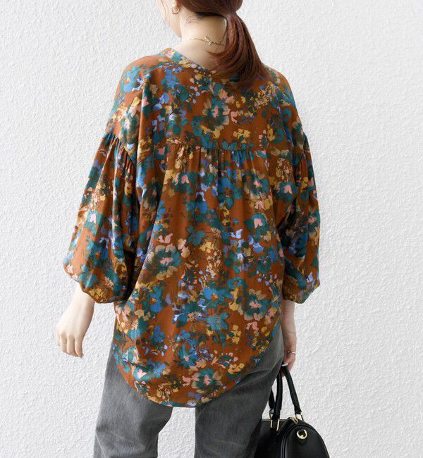 SHIPS any「SHIPS any: 〈手洗い可能〉TROUILLET フラワー プリント シャツ ブラウス」|シャツ・ブラウス|