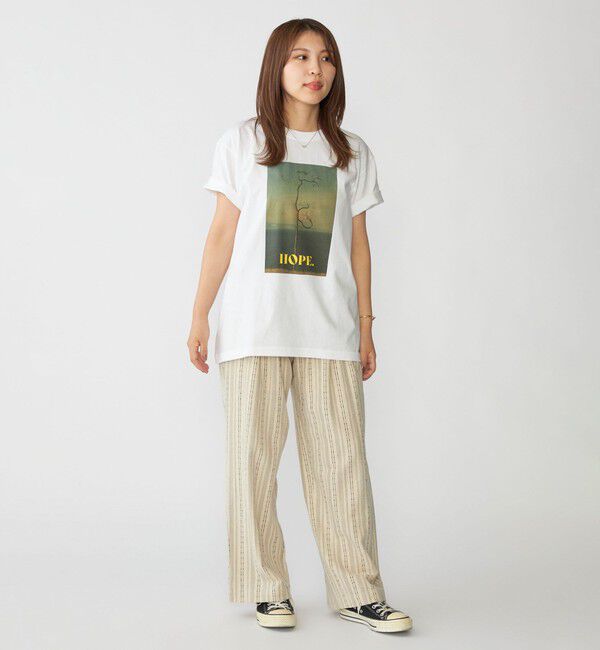 SHIPS「BENCH MARKING SHIRT: フラワー フォト プリント Tシャツ」|Tシャツ・カットソー|