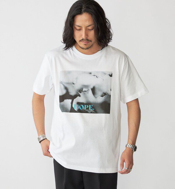SHIPS「BENCH MARKING SHIRT: フラワー フォト プリント Tシャツ」|Tシャツ・カットソー|