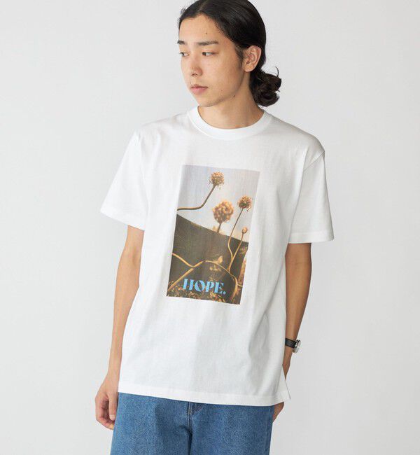 SHIPS「BENCH MARKING SHIRT: フラワー フォト プリント Tシャツ」|Tシャツ・カットソー|