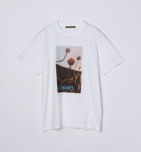 SHIPS「BENCH MARKING SHIRT: フラワー フォト プリント Tシャツ」|Tシャツ・カットソー|