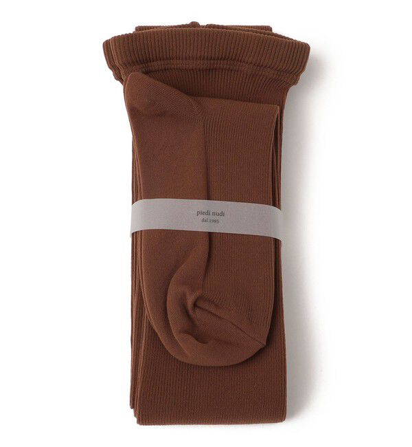 SHIPS for women「Piedi Nudi:リブ カラー タイツ」|タイツ・ストッキング|ブラウン