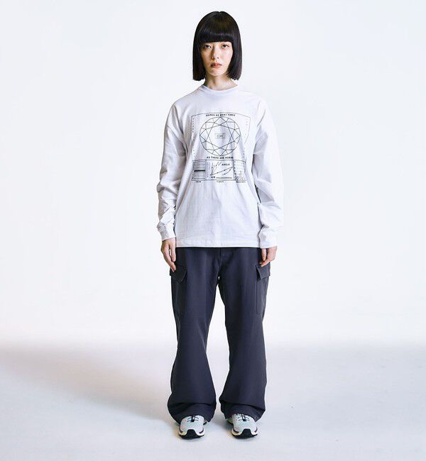 SHIPS「City Ambient Products: SHELTECH(R) グラフィック 長袖Tシャツ」|Tシャツ・カットソー|