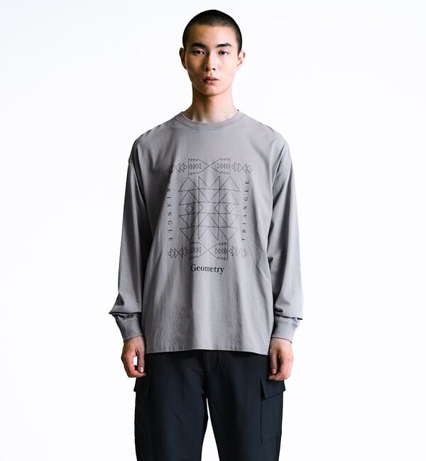 SHIPS「City Ambient Products: SHELTECH(R) グラフィック 長袖Tシャツ」|Tシャツ・カットソー|