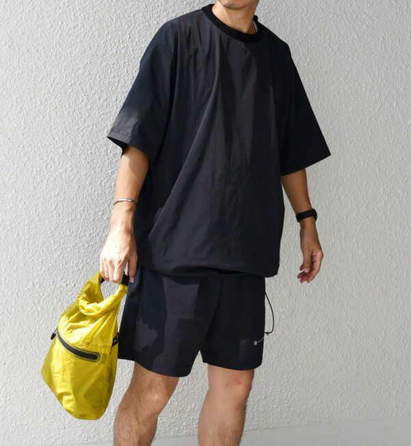 SHIPS any「【WEB限定】SHIPS any:ワッシャーナイロン スピンドル Tシャツ＋イージーショーツ セットアップ◆」|Tシャツ・カットソー|