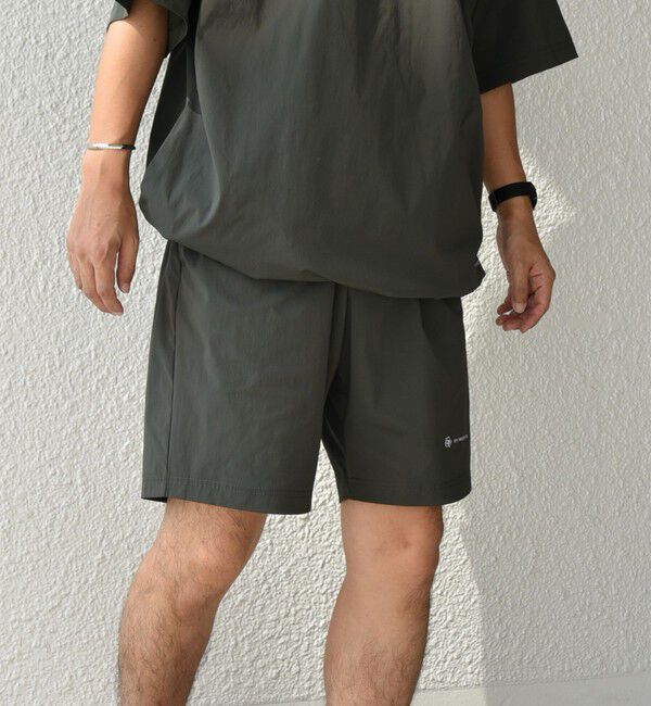 SHIPS any「【WEB限定】SHIPS any:ワッシャーナイロン スピンドル Tシャツ＋イージーショーツ セットアップ◆」|Tシャツ・カットソー|