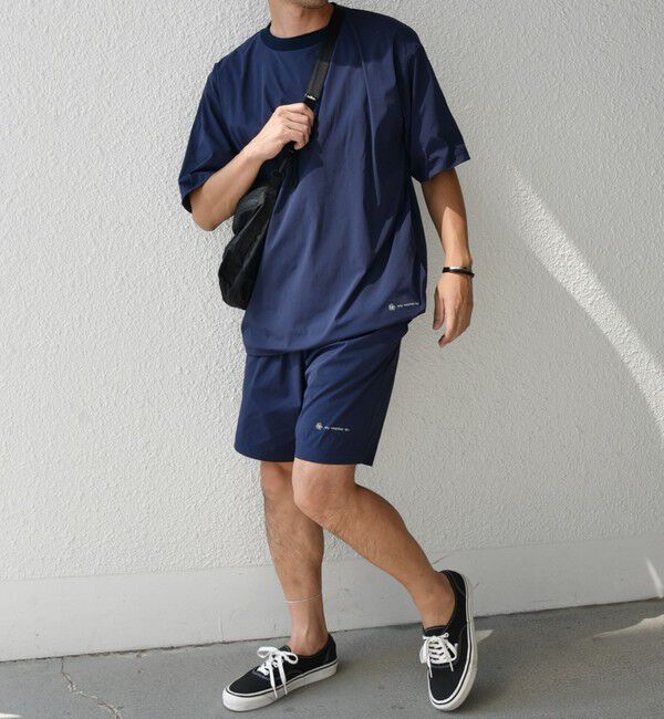 SHIPS any「【WEB限定】SHIPS any:ワッシャーナイロン スピンドル Tシャツ＋イージーショーツ セットアップ◆」|Tシャツ・カットソー|