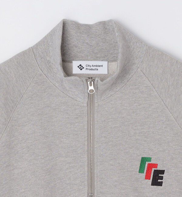 SHIPS「City Ambient Products: エンブロイダリー ハーフジップ スウェット」|スウェット・ジャージ|