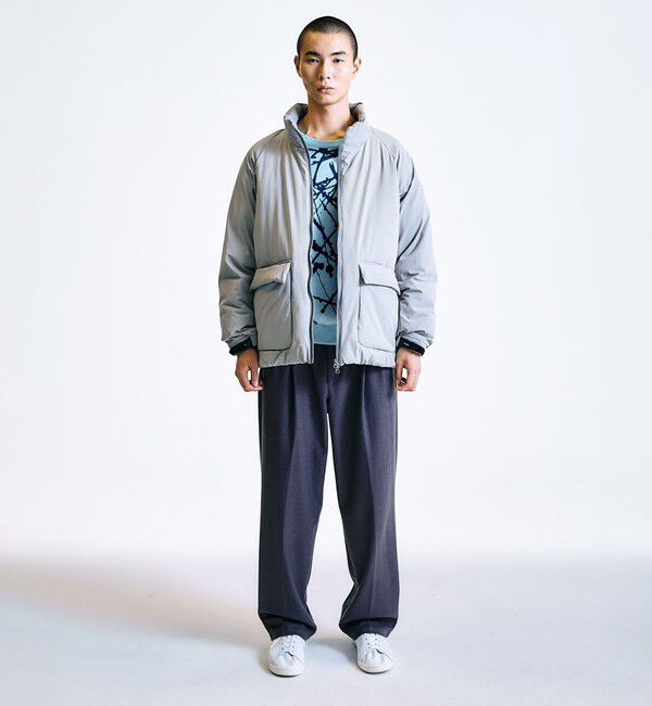 SHIPS「City Ambient Products:〈撥水〉ダブルポケット 中綿 スタンドカラー ブルゾン」|ブルゾン・スタジャン|