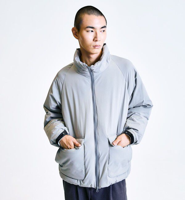 SHIPS「City Ambient Products:〈撥水〉ダブルポケット 中綿 スタンドカラー ブルゾン」|ブルゾン・スタジャン|