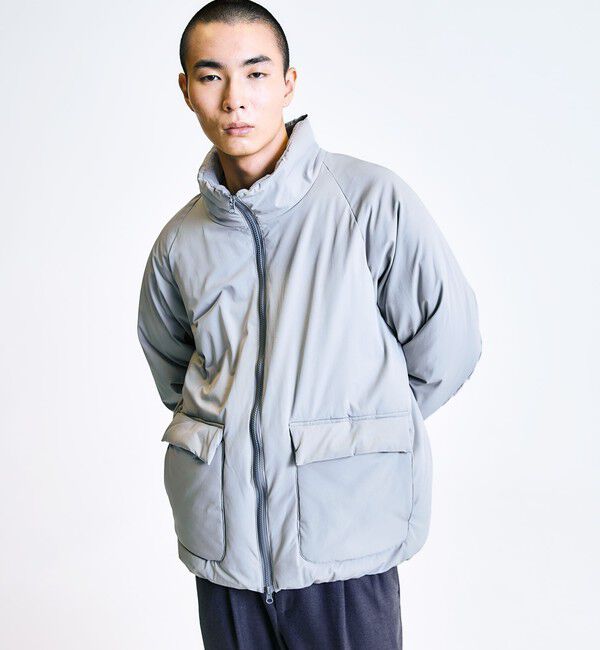 SHIPS「City Ambient Products:〈撥水〉ダブルポケット 中綿 スタンドカラー ブルゾン」|ブルゾン・スタジャン|