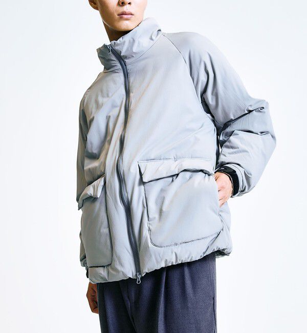 SHIPS「City Ambient Products:〈撥水〉ダブルポケット 中綿 スタンドカラー ブルゾン」|ブルゾン・スタジャン|