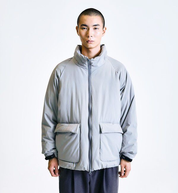 SHIPS「City Ambient Products:〈撥水〉ダブルポケット 中綿 スタンドカラー ブルゾン」|ブルゾン・スタジャン|