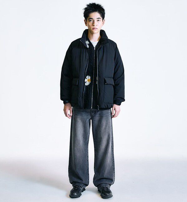 SHIPS「City Ambient Products:〈撥水〉ダブルポケット 中綿 スタンドカラー ブルゾン」|ブルゾン・スタジャン|