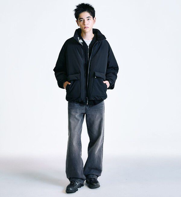 SHIPS「City Ambient Products:〈撥水〉ダブルポケット 中綿 スタンドカラー ブルゾン」|ブルゾン・スタジャン|